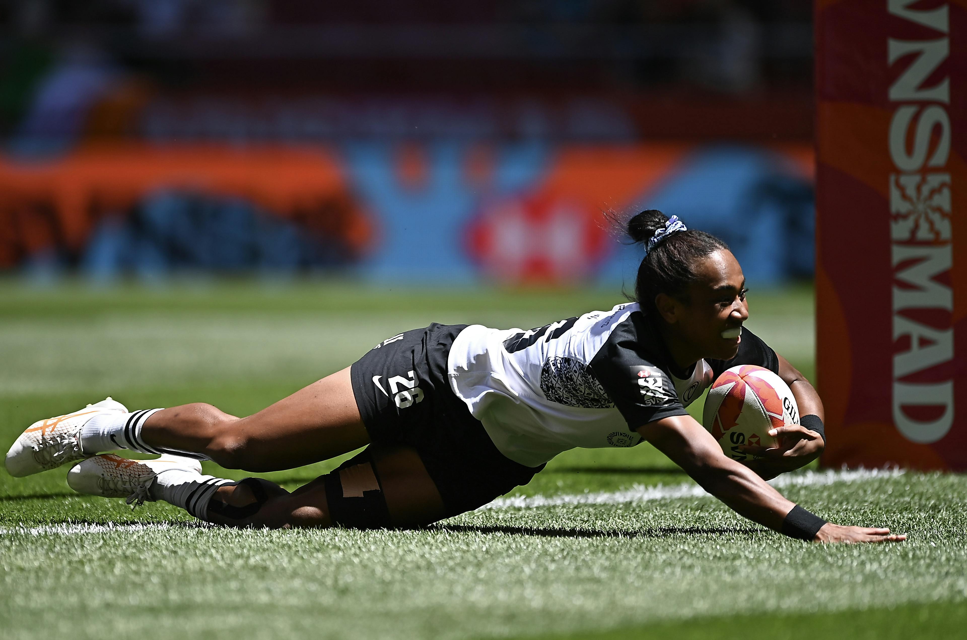Kolora Lomani for Fiji Women's 7's taking part in the Madrid Rugby Sevens.