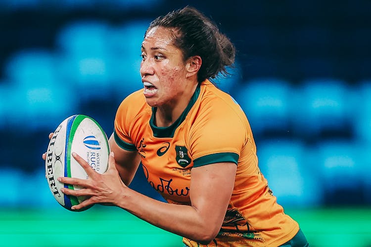 Brumbies Super Rugby Womens Captain Siokapesi Palu was a stand out for the Wallaroos against Canada. Credit: Getty Images