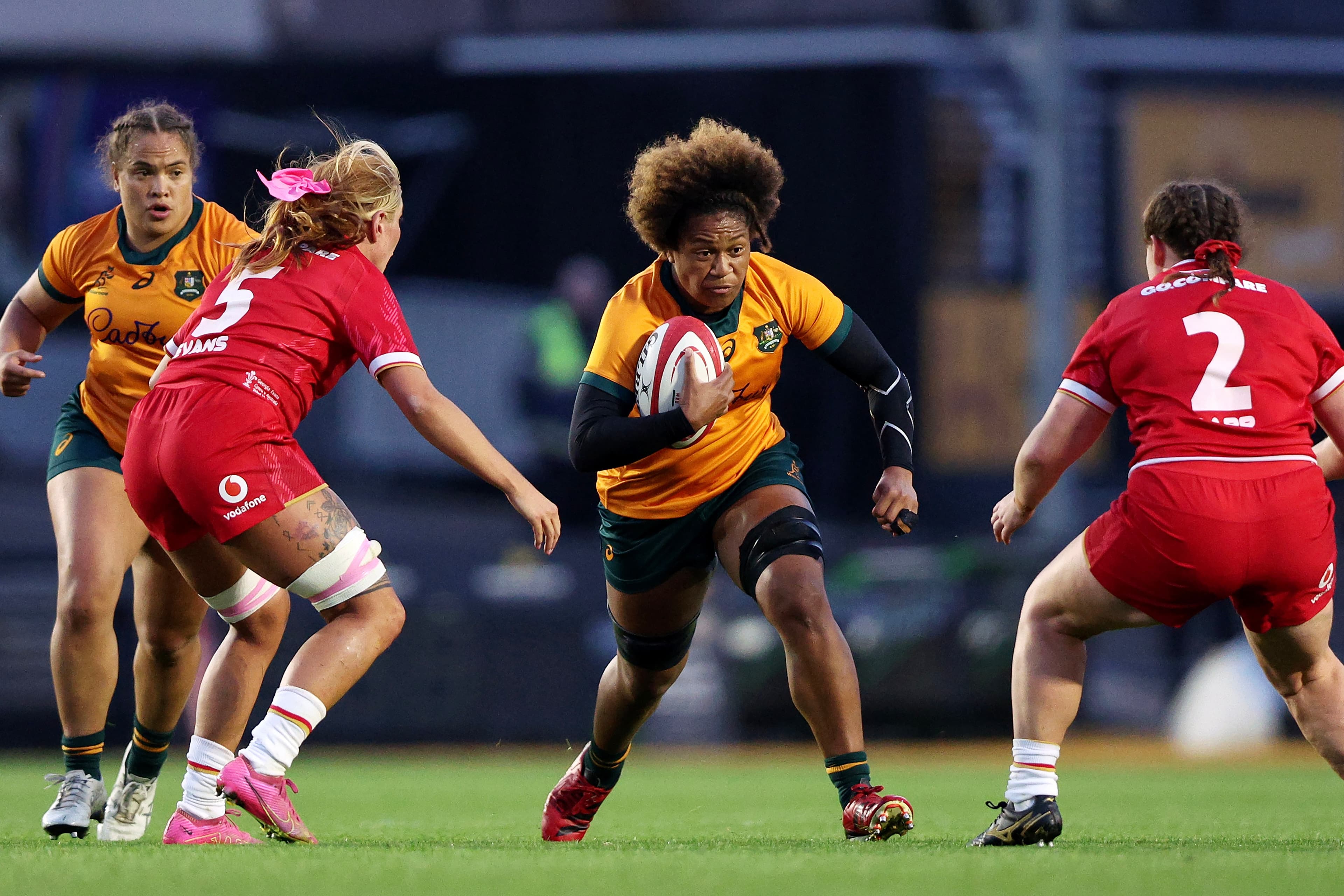 Tabua Tuinakauvadra during the Wallaroos previous match against Wales.