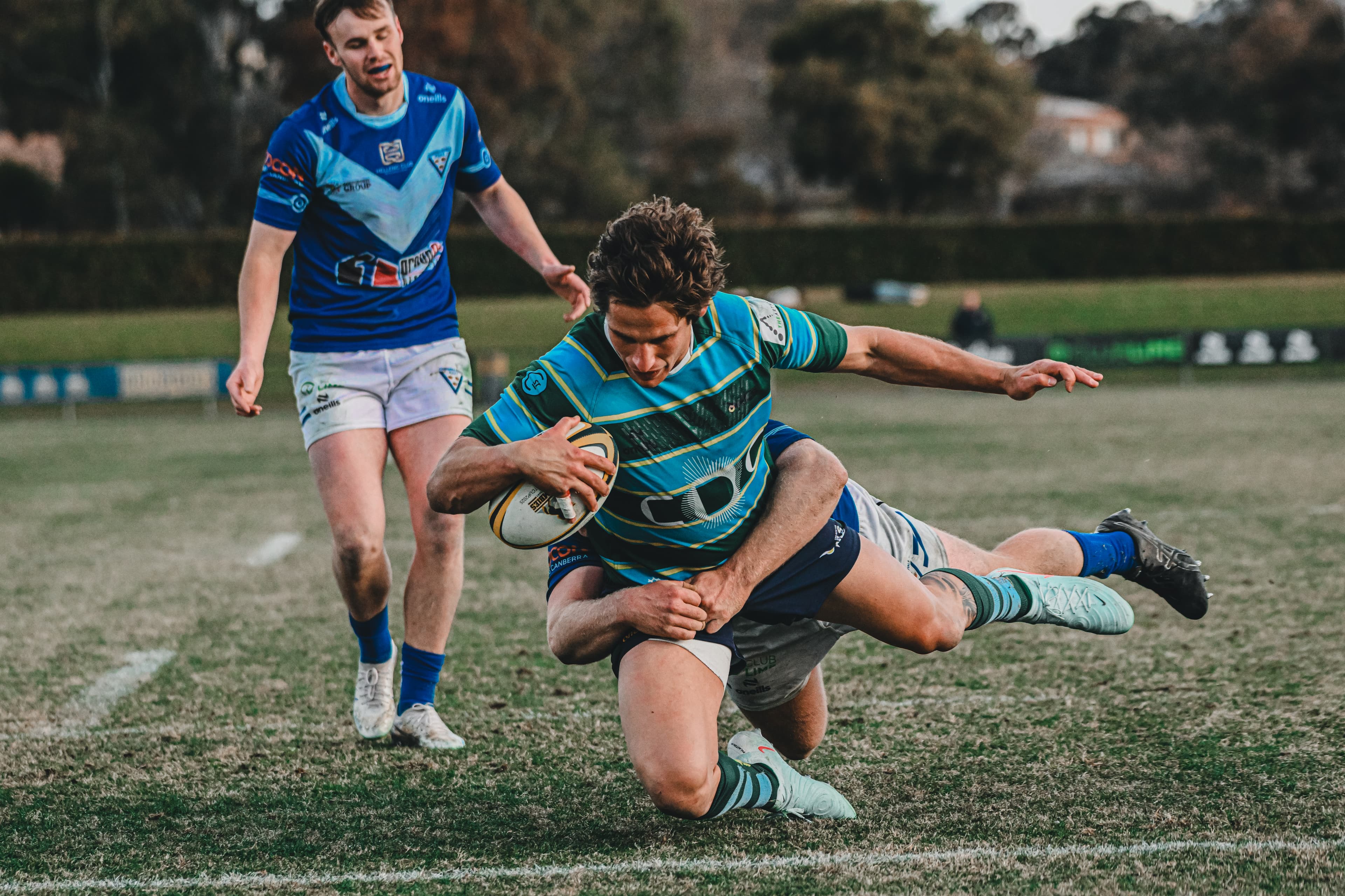Ollie Sapsford in action for Uni-Norths Owls. | Image by Lachie Lawson Photography