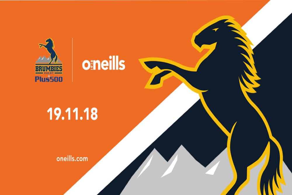 Under the partnership O’Neills and the Brumbies will launch a new range of match apparel including home and away jersey’s .