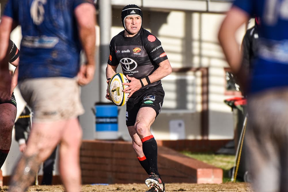 103-Test Wallaby Matt Giteau laced up the boots for Gungahlin last weekend. Photo: Lachlan Lawson/Brumbies Media