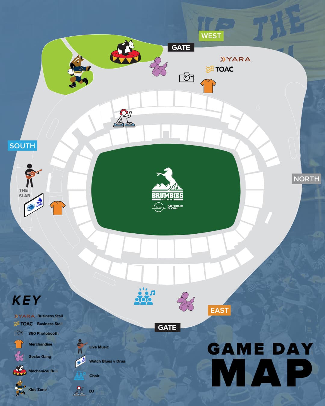 Quarter Final Game Day Map