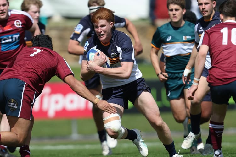 Jono Ryan during Super Rugby U19s Round 2, photo by Greg Collis - @cbrsportsphotography.