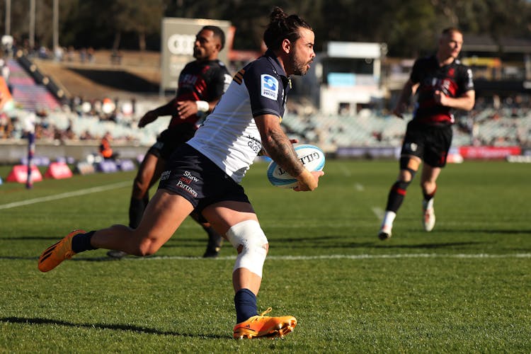 Andy Muirhead during the Brumbies Round 13 match against the Crusaders.
