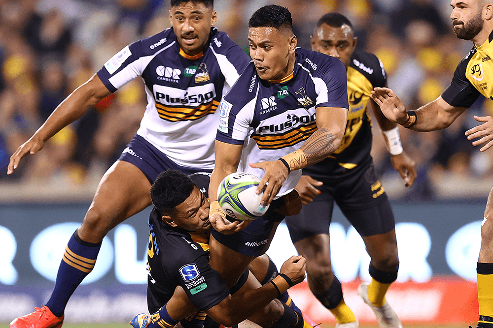 Len Ikitau scored a double in the first half. Photo: Getty Images