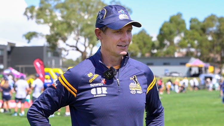 Larkham highlights importance of rugby community at Brumbies Fan Day