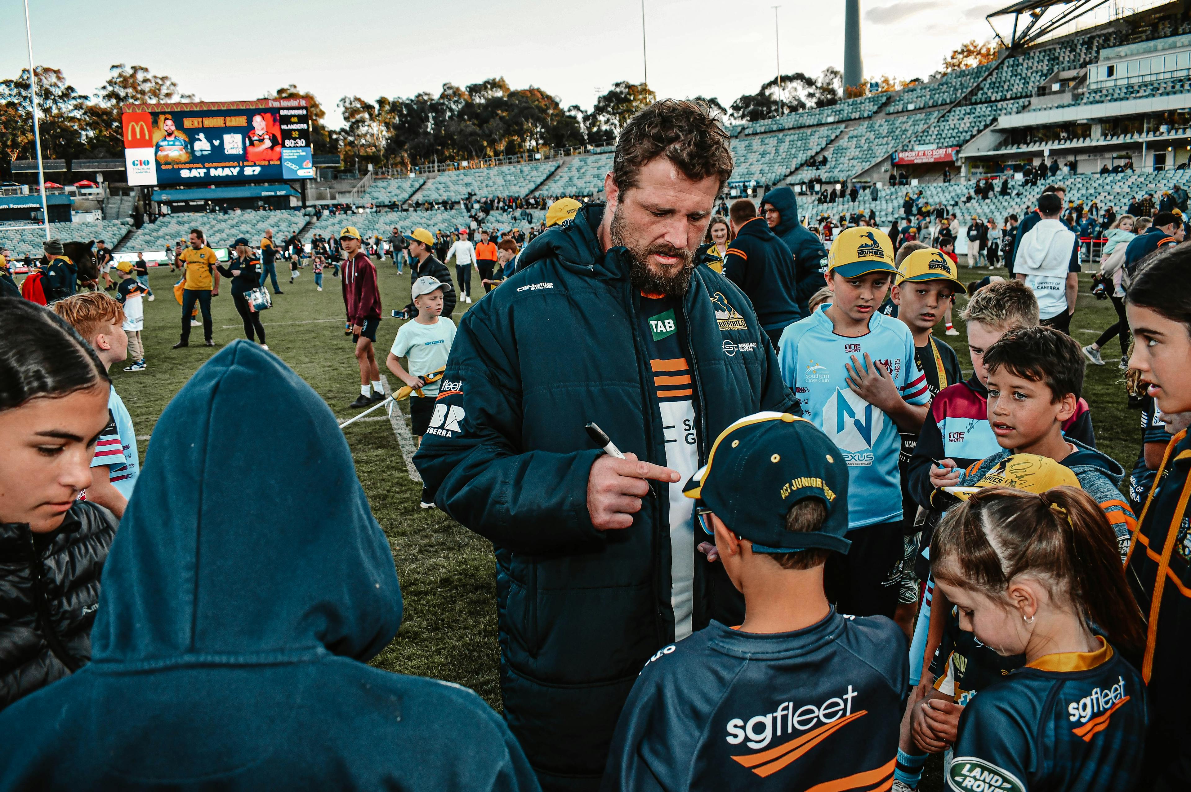 Brumbies Players Crowd Engagement 2023