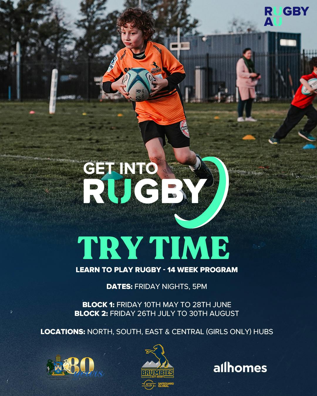 Get into Rugby Try Time
