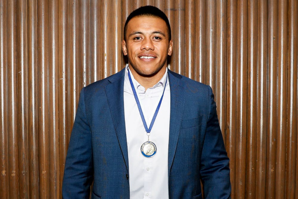 Allan Alaalatoa with the RUPA Medal for Excellence. Photo: Getty Images
